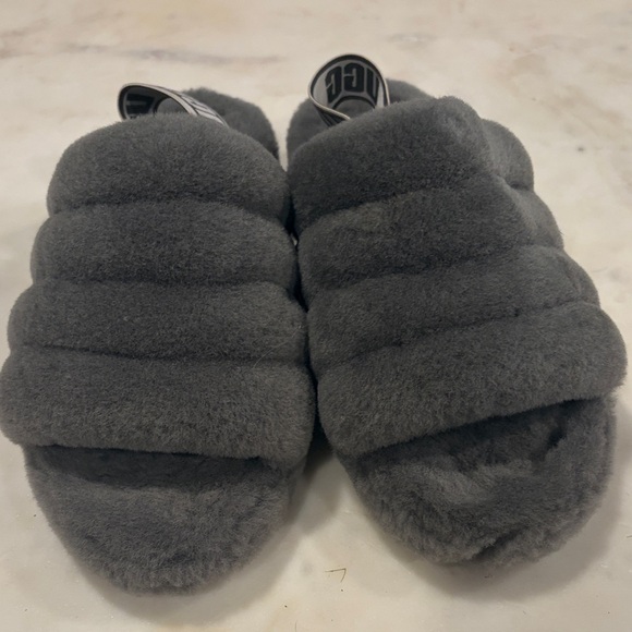 UGG Charcoal Plush Slippers - Picture 4 of 4